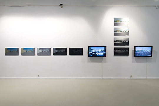 Eike Berg: Disintegrated World, exhibition in the Erika Dek Gallery in Budapest, 2017, view into the exhibition; photo: Zoltn Kerekes