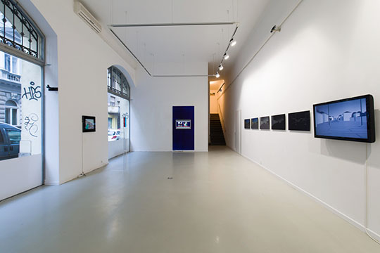 Eike Berg: Disintegrated World, exhibition in the Erika Dek Gallery in Budapest, 2017, view into the exhibition; photo: Zoltn Kerekes