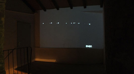 Ausstellung Translation-Suggestion - Thomas Ler: Flow, Video; Kunstverein Viernheim