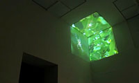 Eike: Cube, three channel video installation, 2008, photo: Museum Kunst Palast, Dsseldorf, 2009