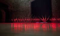 Eike: Scan, laser installation, 2012, photo: Zoltn Kerekes, Kiscelli Museum Budapest