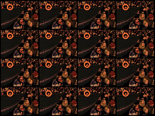 Eike: Spread, one channel video on multiple monitors, 2012, stills